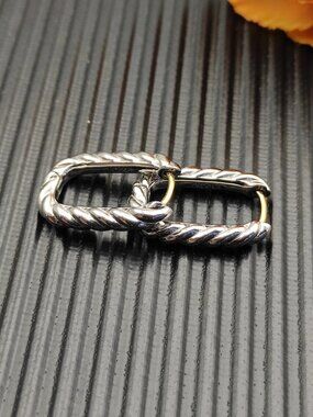 David Yurman 925 Silver Earrings with Original Pouch